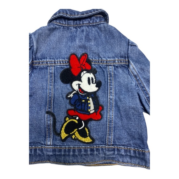 GAP x Disney  Blue Denim Jacket with Embroidered Minnie Mouse Design - Picture 2 of 5